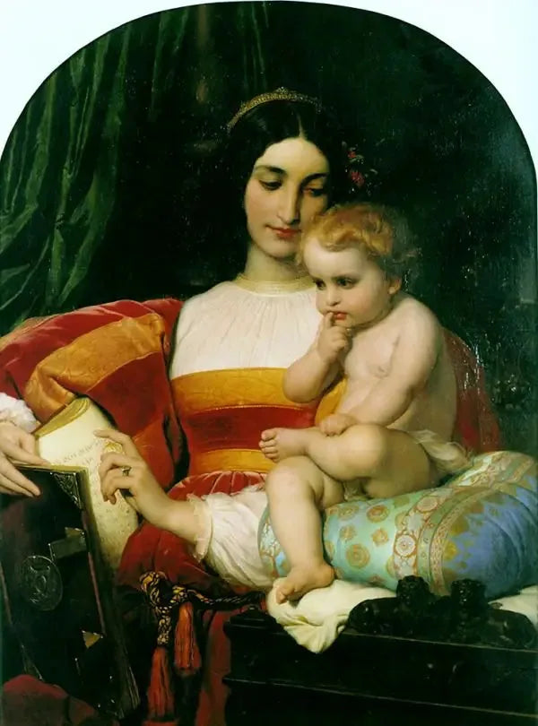 Die Kindheit des Mirandole-Gipfels - Paul Delaroche
