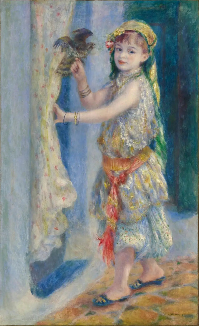 Das Kind mit dem Vogel - Pierre-Auguste Renoir