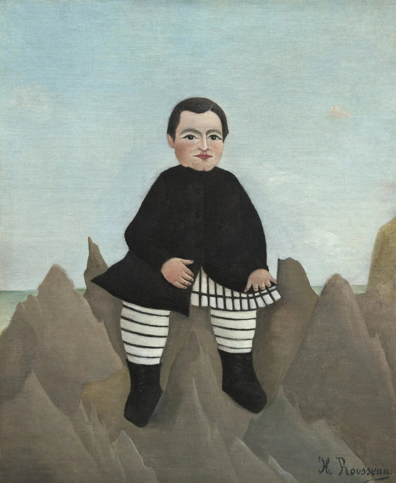 Das Kind an den Felsen - Henri Rousseau