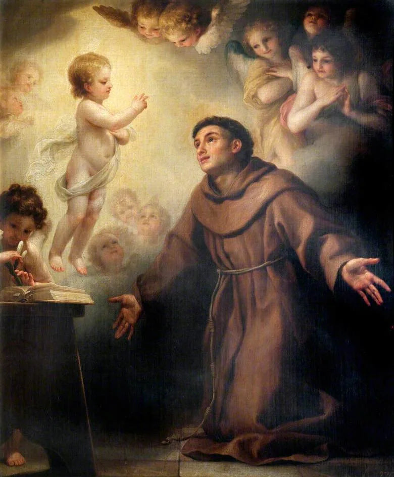 Das Jesuskind erscheint dem heiligen Antonius von Padua - Anton Raphael Mengs