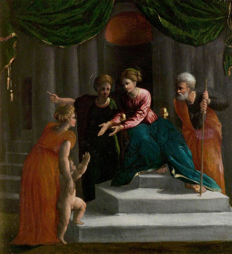 L'Enfant Jésus apprenant à marcher (Présentation au Temple) - Dosso Dossi