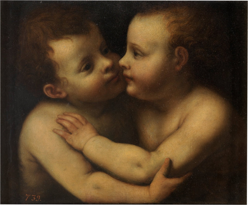Das Jesuskind und Johannes der Täufer - Bernardino Luini
