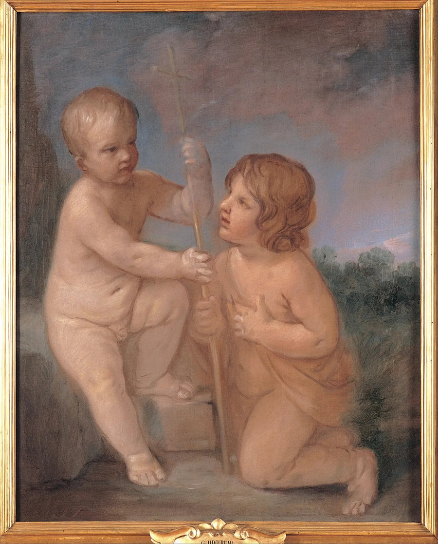 Das Jesuskind und Johannes der Täufer - Guido Reni