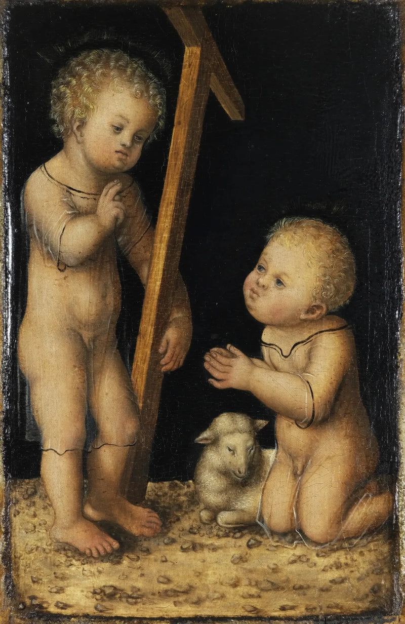 Das Jesuskind und Johannes der Täufer - Lucas Cranach der Ältere
