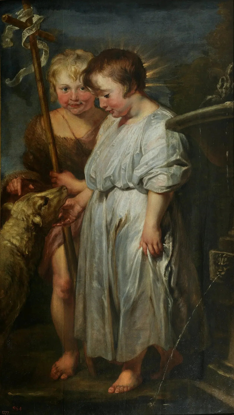 Das Jesuskind, Johannes der Täufer und das Lamm - Antoine van Dyck