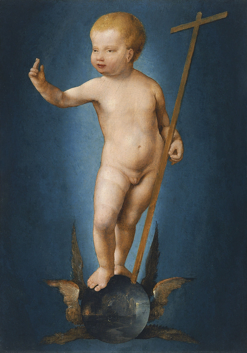 Das Jesuskind auf der Weltkugel - Joos van Cleve