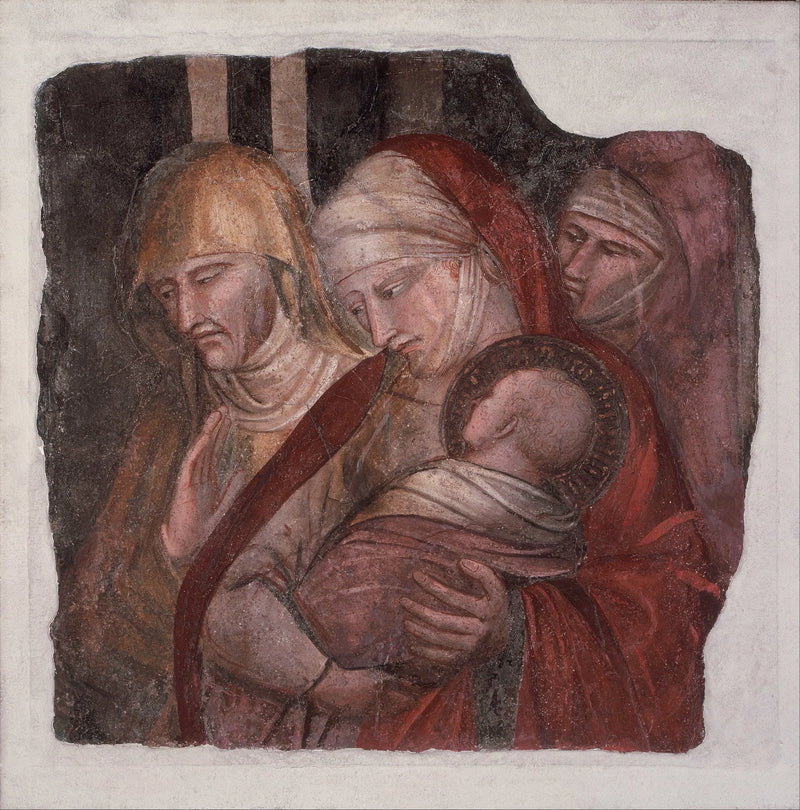 Das heilige Kind Johannes der Täufer vor Zacharias - Spinello Aretino