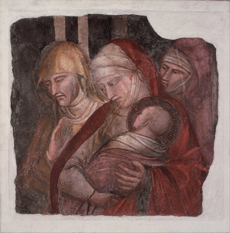Das heilige Kind Johannes der Täufer vor Zacharias - Spinello Aretino