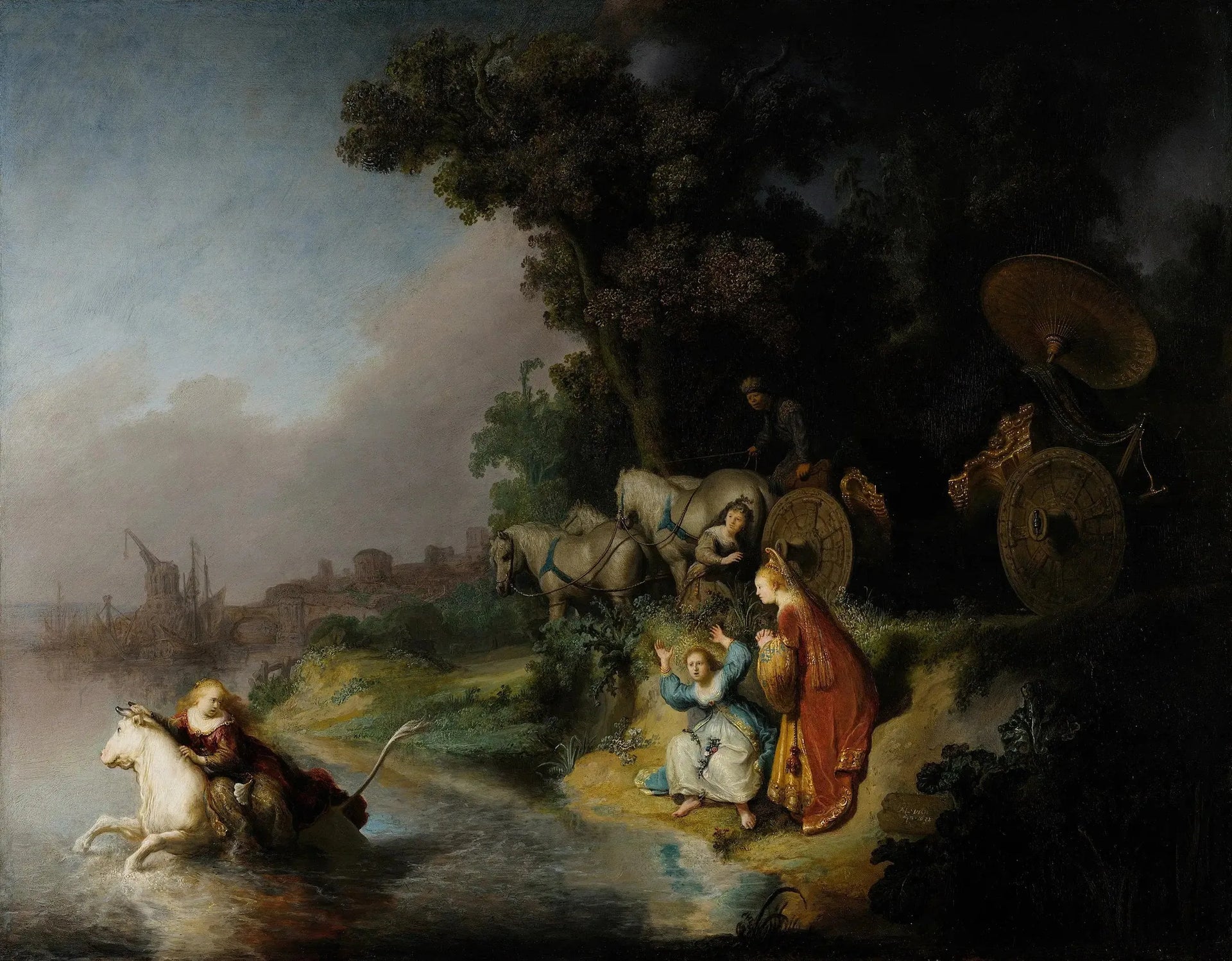 L'Enlèvement d'Europe - Rembrandt image 1 reproduction de peinture à l’huile
