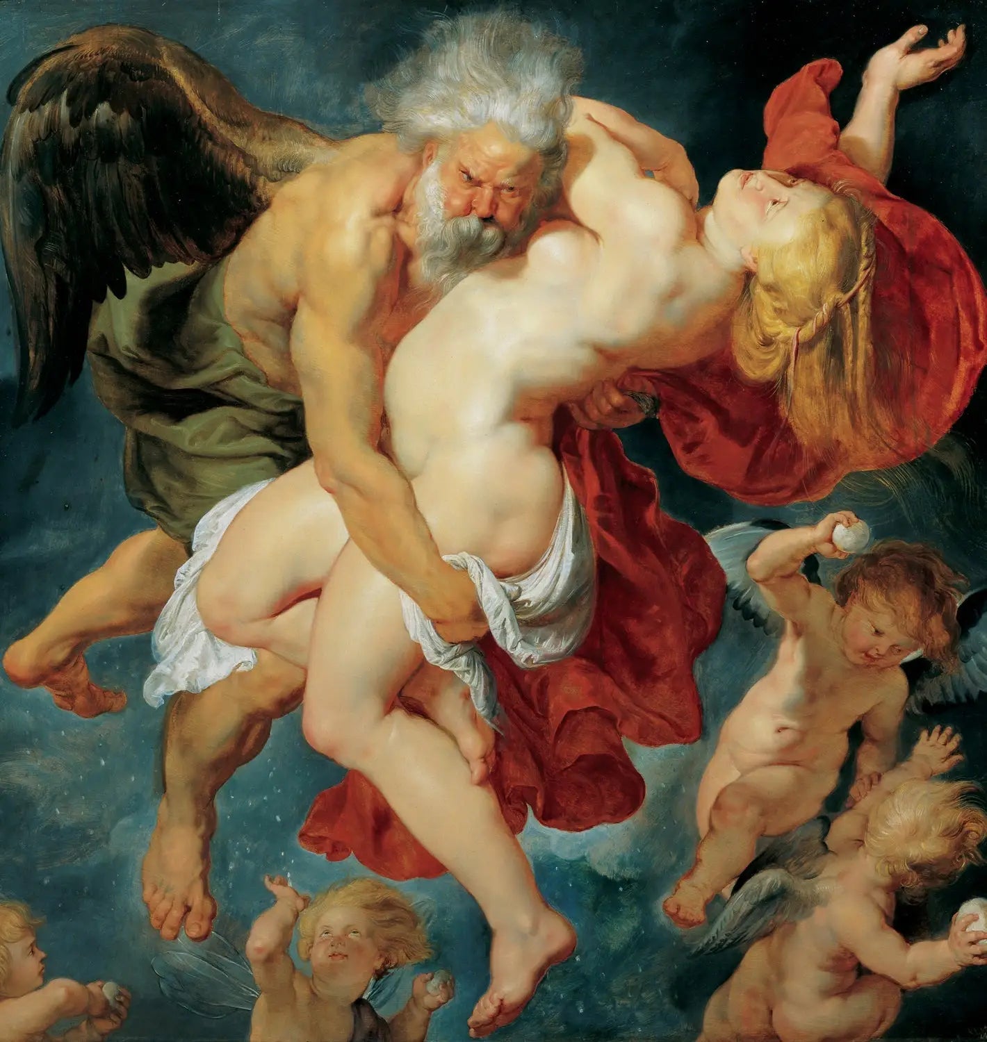 L'Enlèvement d'Orithye par Boreas - Peter Paul Rubens image 1 copie de tableau peinte à la main