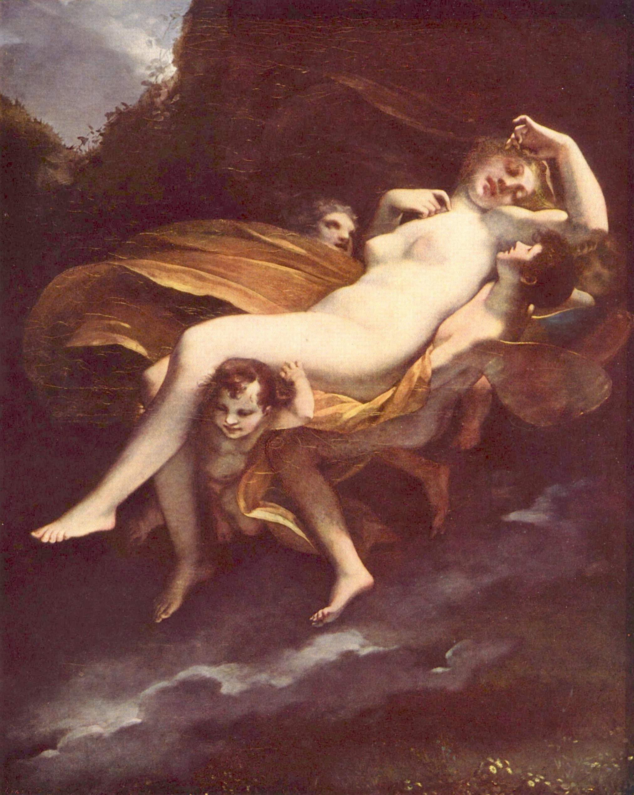 L'Enlèvement de Psyché - Pierre-Paul Prud'hon image 1 copie de tableau peinte à la main