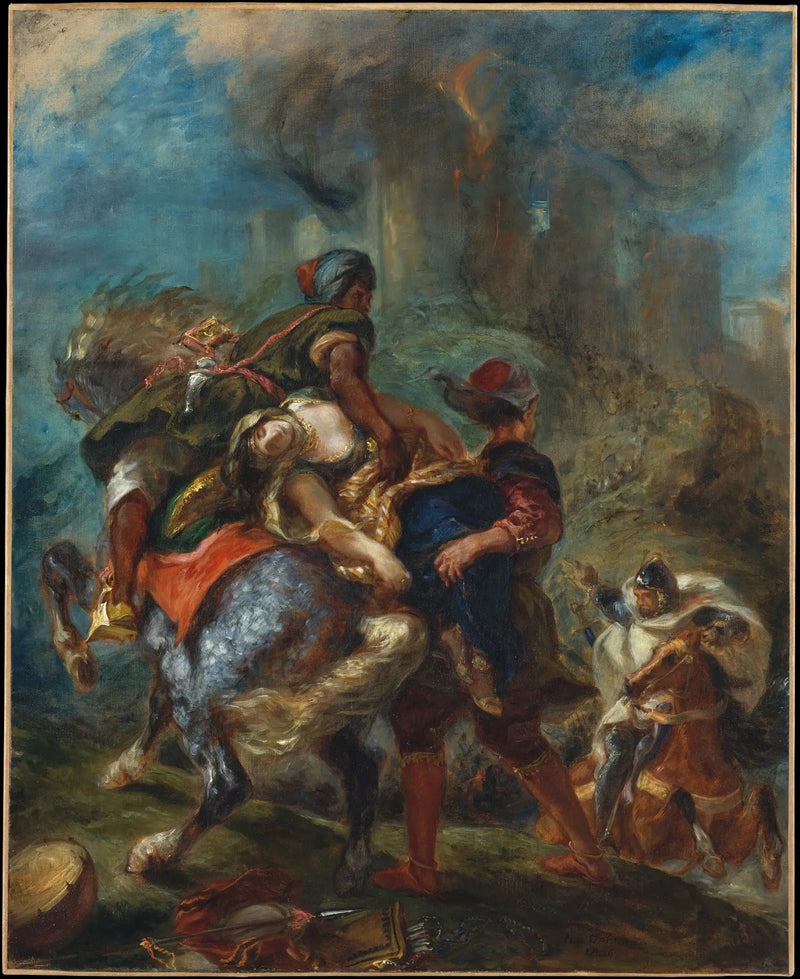 Die Entführung von Rebecca - Eugène Delacroix