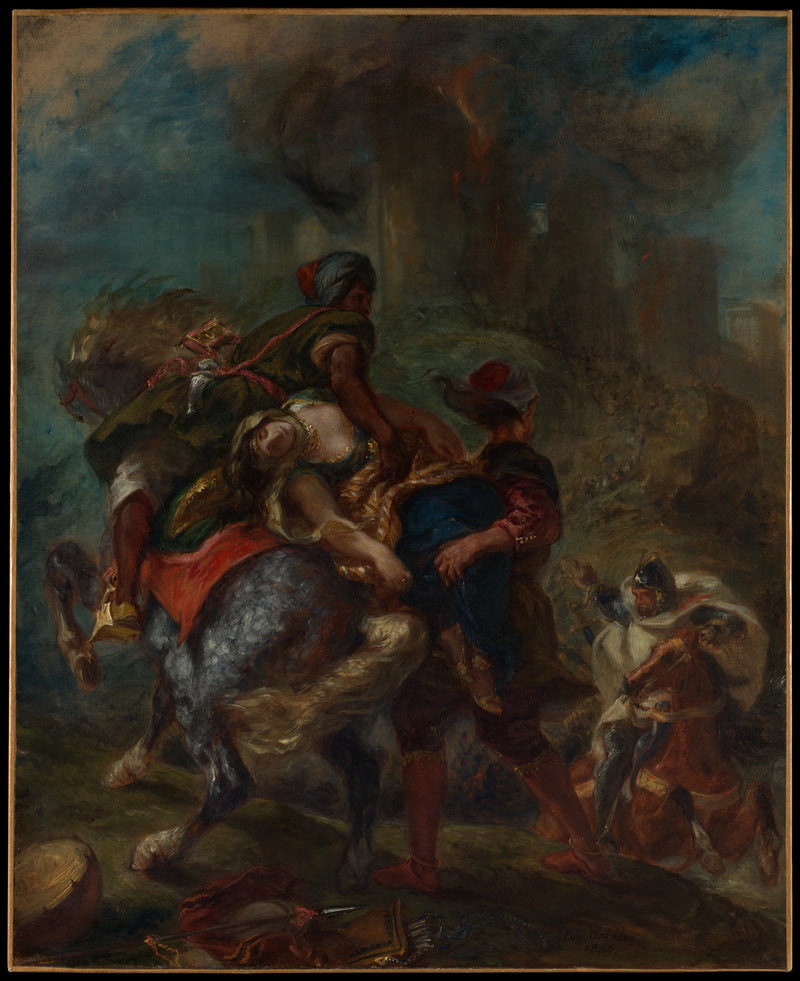 L’Enlèvement de Rébecca - Eugène Delacroix