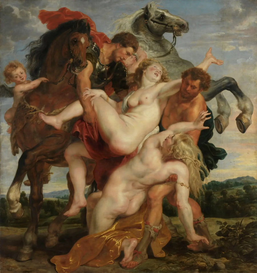 Die Entführung der Töchter des Leucippus - Peter Paul Rubens