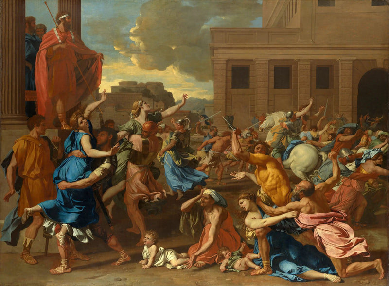 Die Entführung der Sabinerinnen - Nicolas Poussin