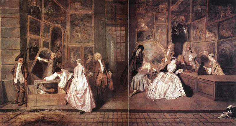 Das Schild von Gersaint - Antoine Watteau