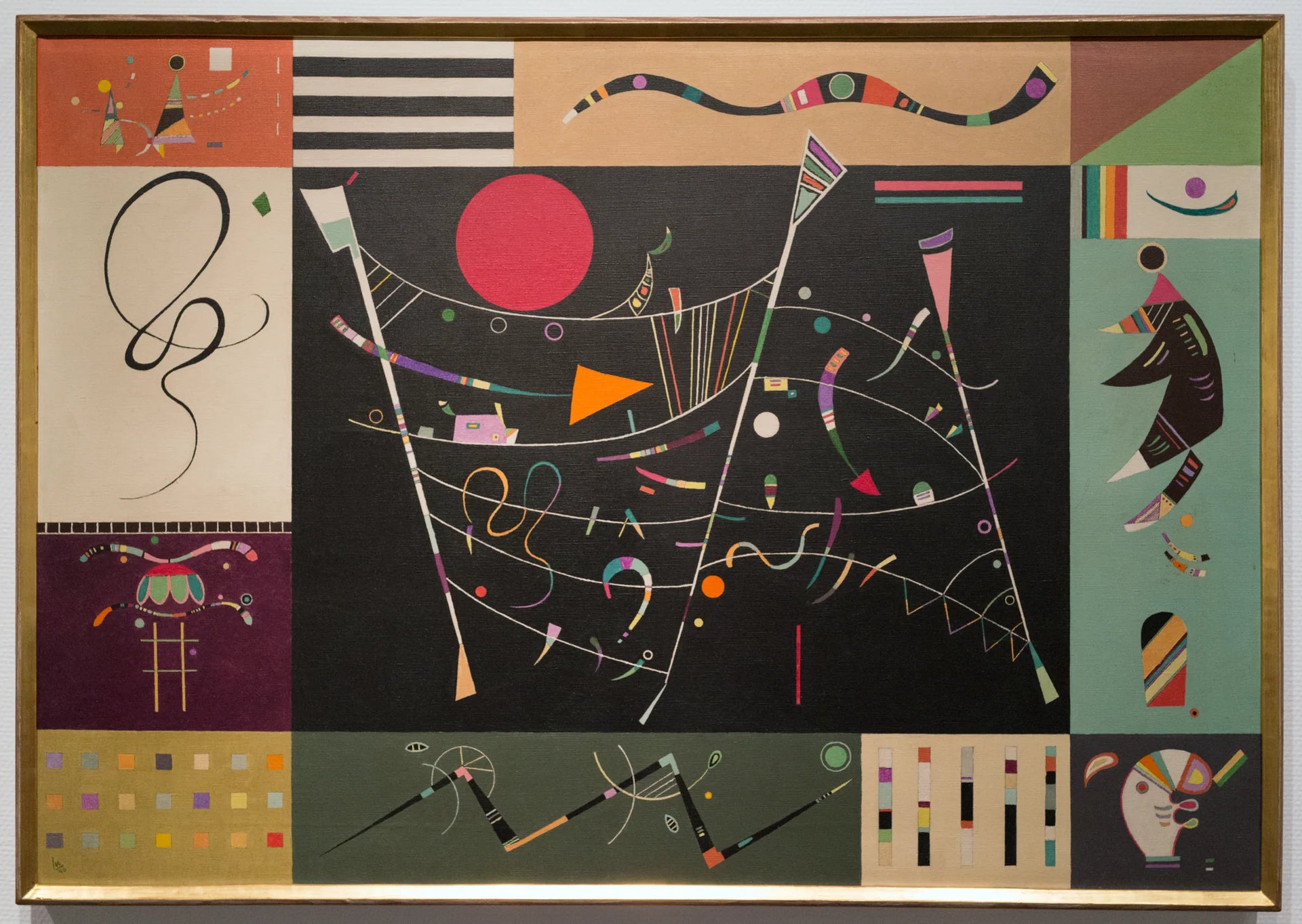 L'ensemble - Vassily Kandinsky image 1 copie peinte à la main à l’huile