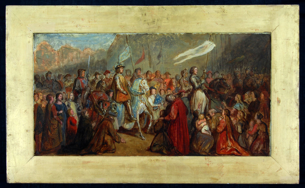 L'entrée de Jeanne d'Arc et de Charles VII à Reims - Ary Scheffer image 1 reproduction de peinture à l’huile