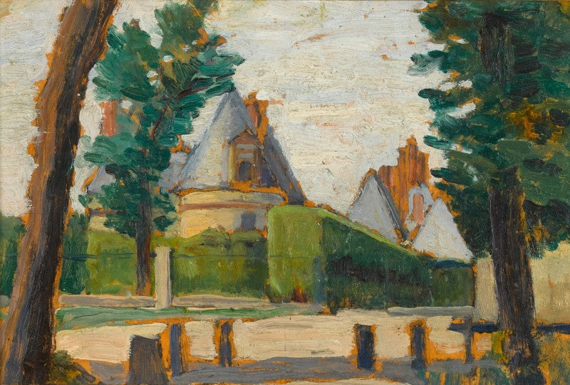 Der Eingang des Schlosses - Henri-Edmond Cross