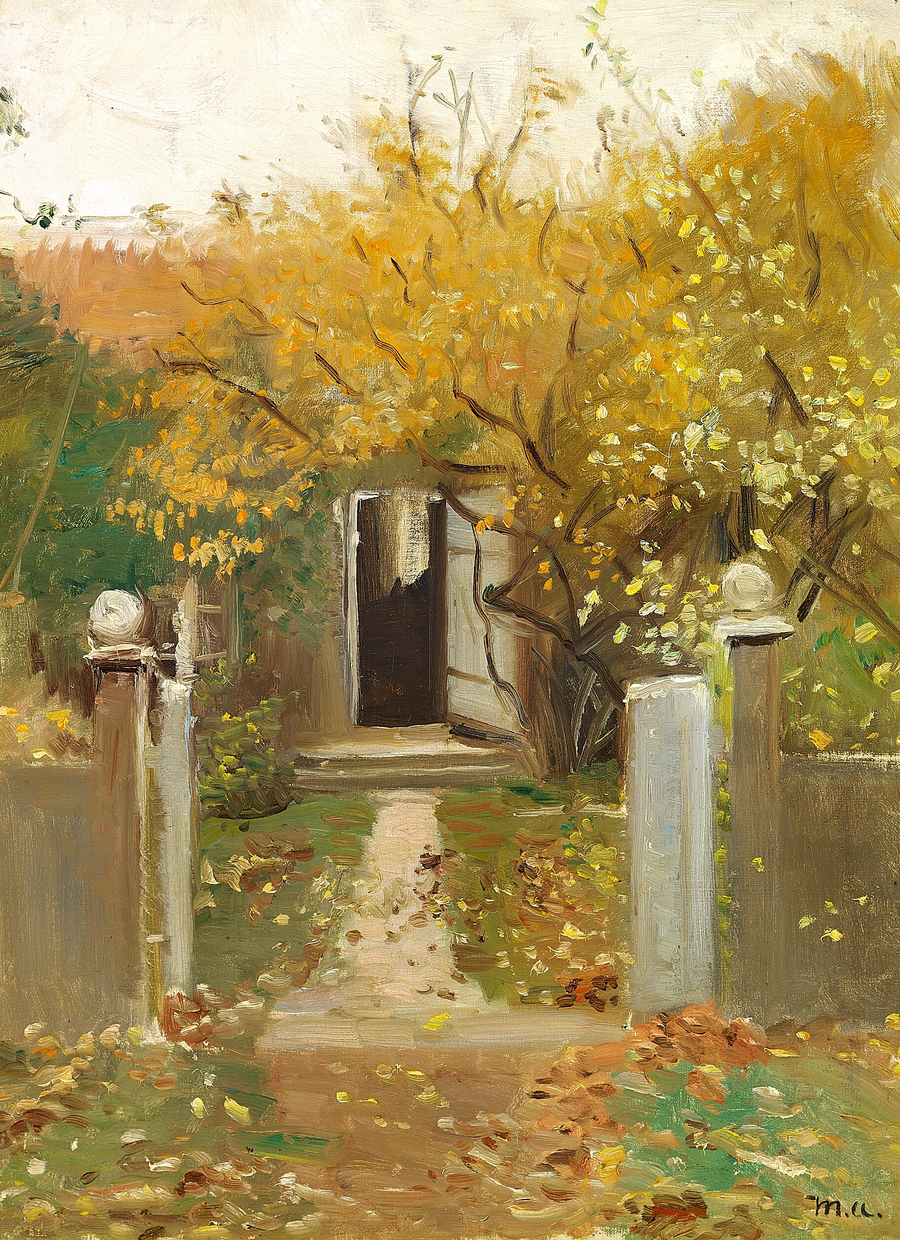Der Eingang zum Garten des Hauses von Michael und Anna Ancher am Markvej in Skagen. -Michael Peter Ancher