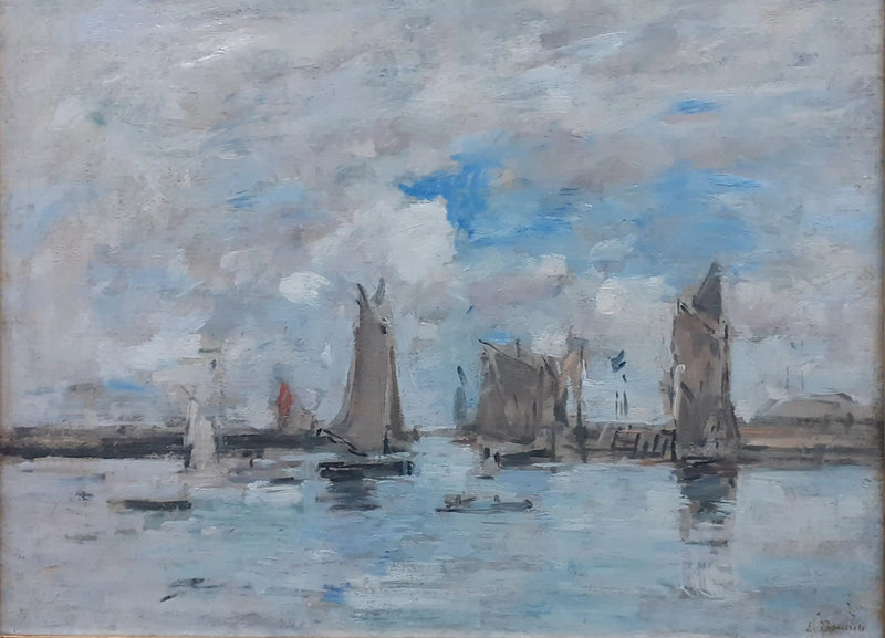 Der Eingang zum Hafen von Trouville - Eugène Boudin