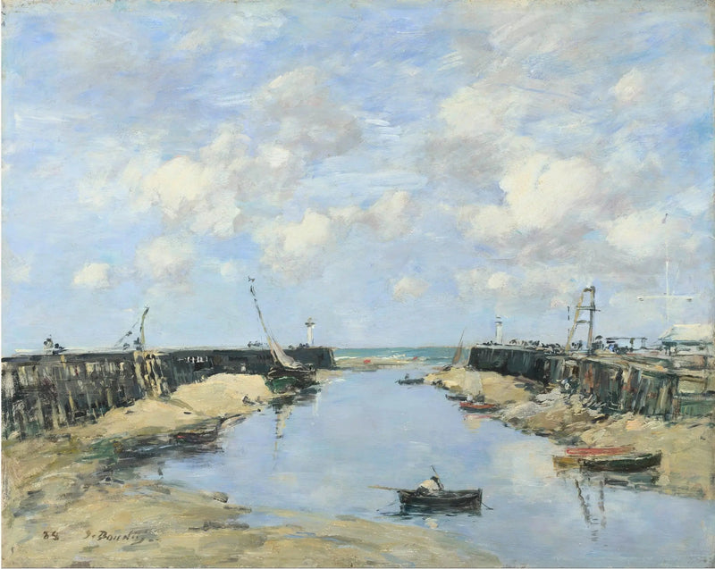 Der Eingang zum Hafen von Trouville - Eugène Boudin