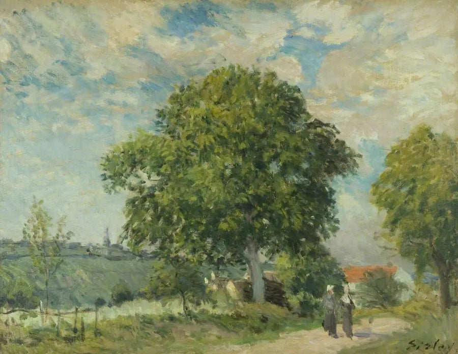 Der Eingang des Dorfes - Alfred Sisley