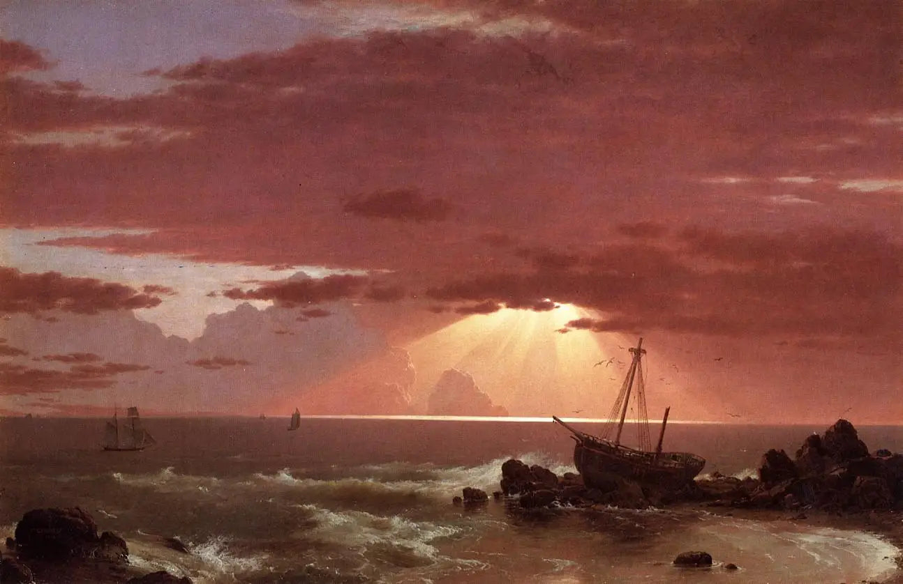 L'Épave - Frederic Edwin Church image 1 reproduction d’œuvre d’art à l’huile