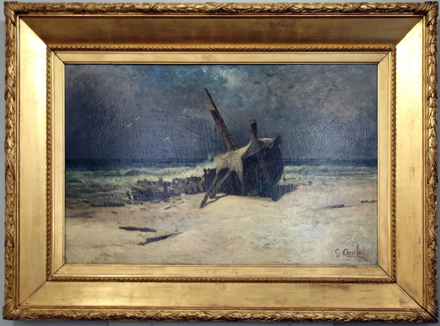 Das Wrack - Gustave Courbet