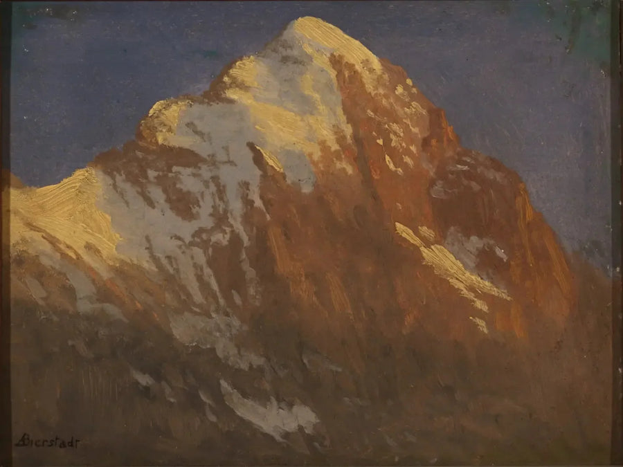 Der Sporn des Ufers bei Sonnenuntergang, Grindelwald - Albert Bierstadt