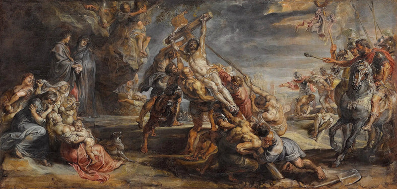 Die Erhebung des Kreuzes - Peter Paul Rubens