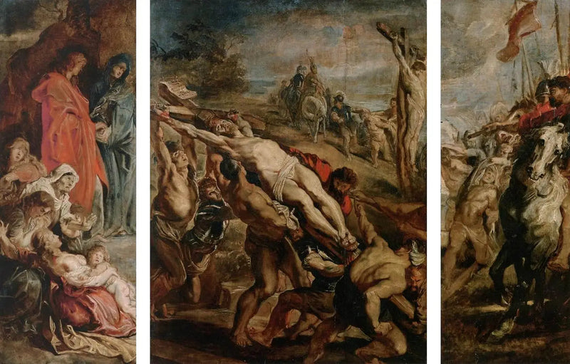 Die Erhebung des Kreuzes - Peter Paul Rubens