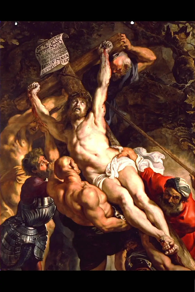 Die Erhebung des Kreuzes - Peter Paul Rubens