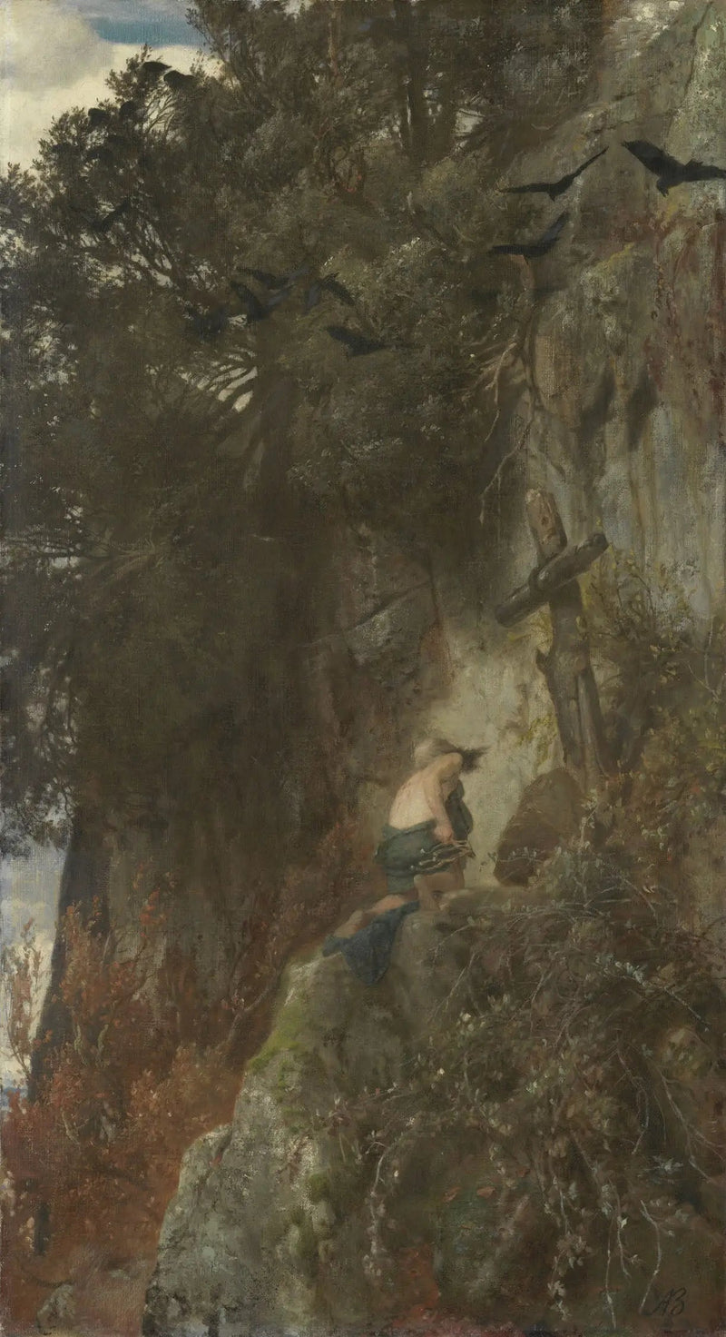 Der Einsiedler - Arnold Böcklin