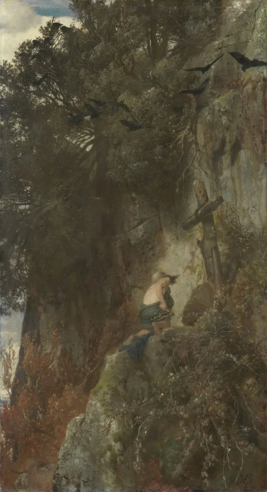 Der Einsiedler - Arnold Böcklin