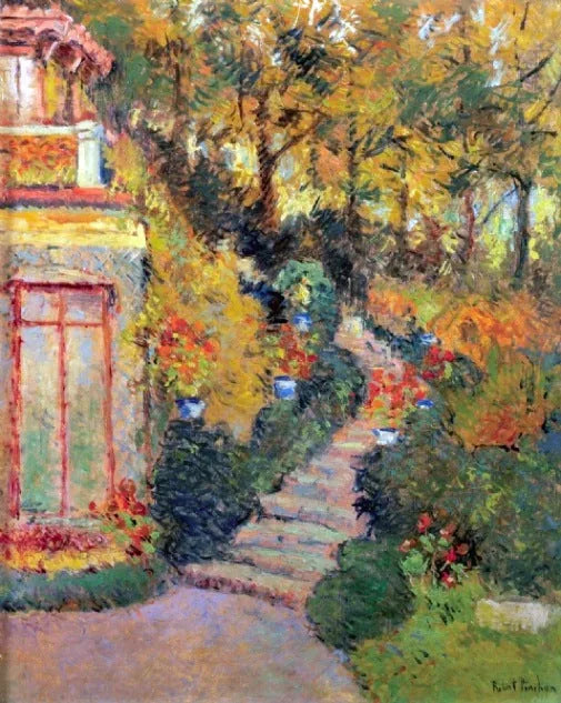 Die Treppe bei Lescure - Robert Antoine Pinchon