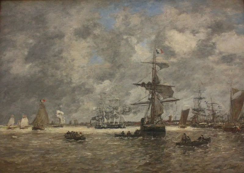 Der Schelde in Antwerpen - Eugène Boudin