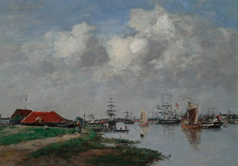 Der Schelde in Antwerpen - Eugène Boudin