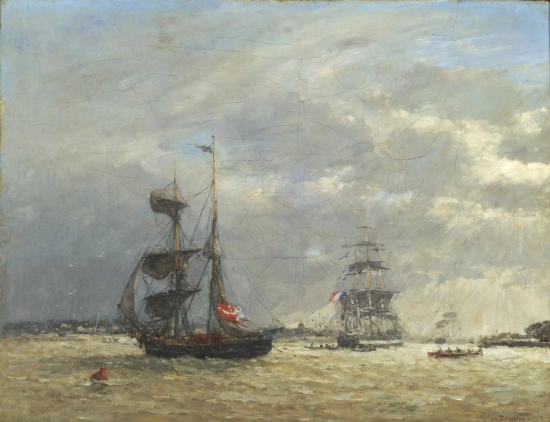 Der Schelde bei stürmischem Wetter - Eugène Boudin