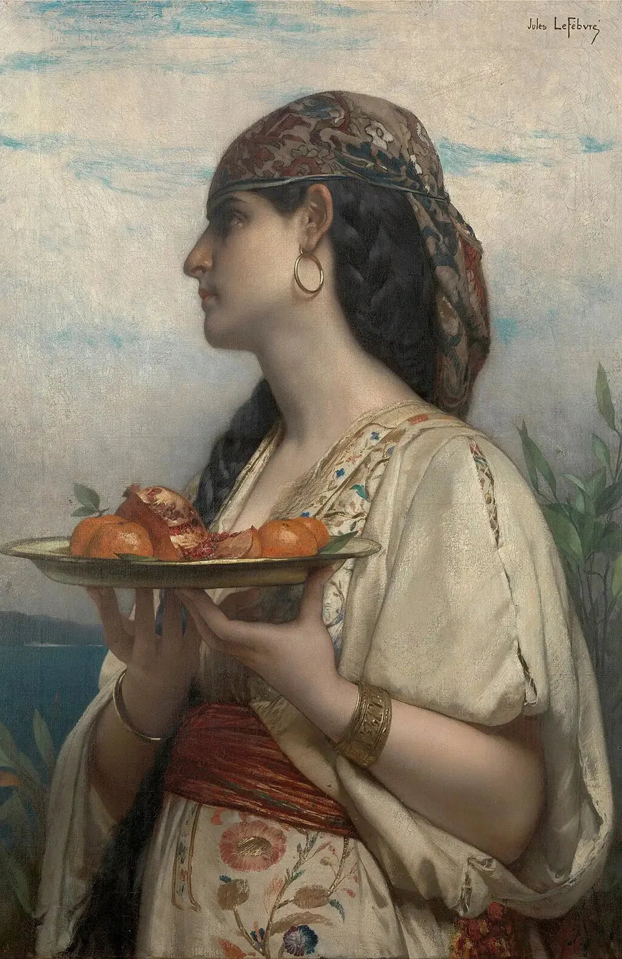 Die Sklavin auf dem Obstteller - Jules Lefebvre