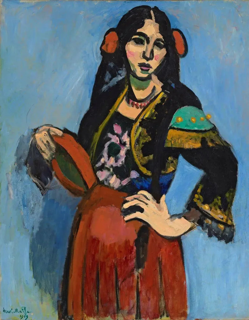 Die Spanierin mit Tamburin - Henri Matisse