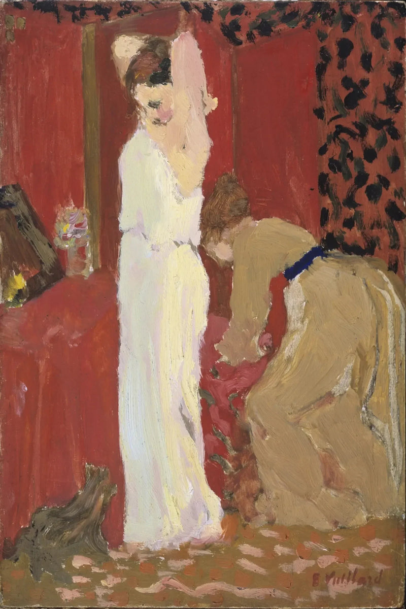 Das Probieren ; Schauspielerin in ihrer Loge - Édouard Vuillard