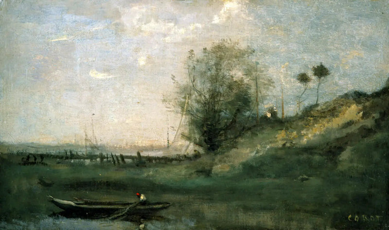 Die normannische Pier - Jean-Baptiste Camille Corot