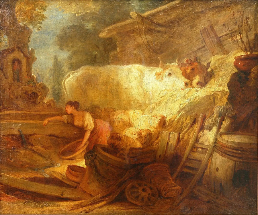 Die Stallung - Jean-Honoré Fragonard