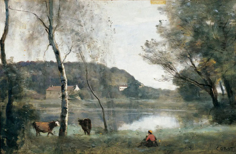 Der Stadtteich von Avray - Jean-Baptiste Camille Corot