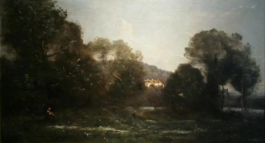 Der Teich von Ville d'Avray - Jean-Baptiste Camille Corot