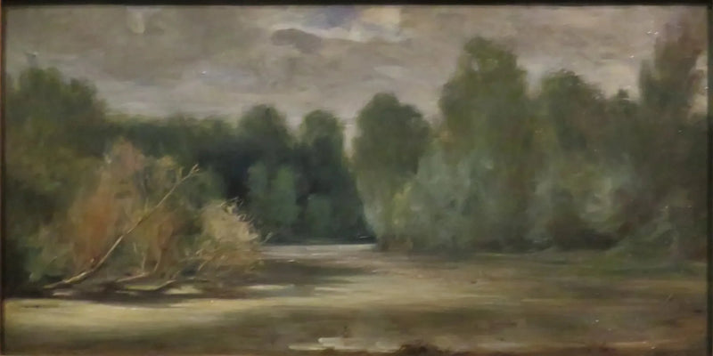 Der Teich, nahe dem Louroux - Eugène Delacroix