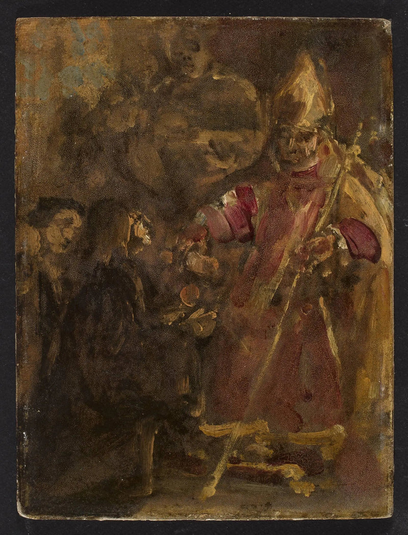 Der Bischof Lubrański gründet die Akademie für kirchliche Studien in Posen, Skizze - Jan Matejko