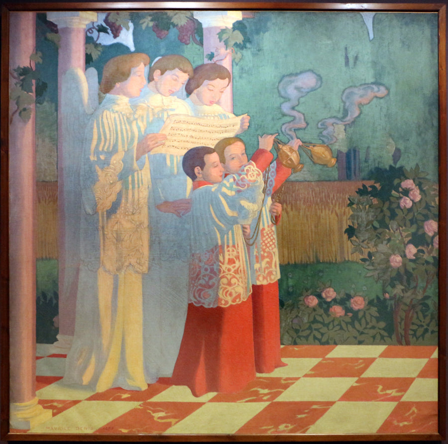 Die Erhebung des Heiligen Kreuzes und die Verherrlichung des Opfergangs der Messe - Maurice Denis