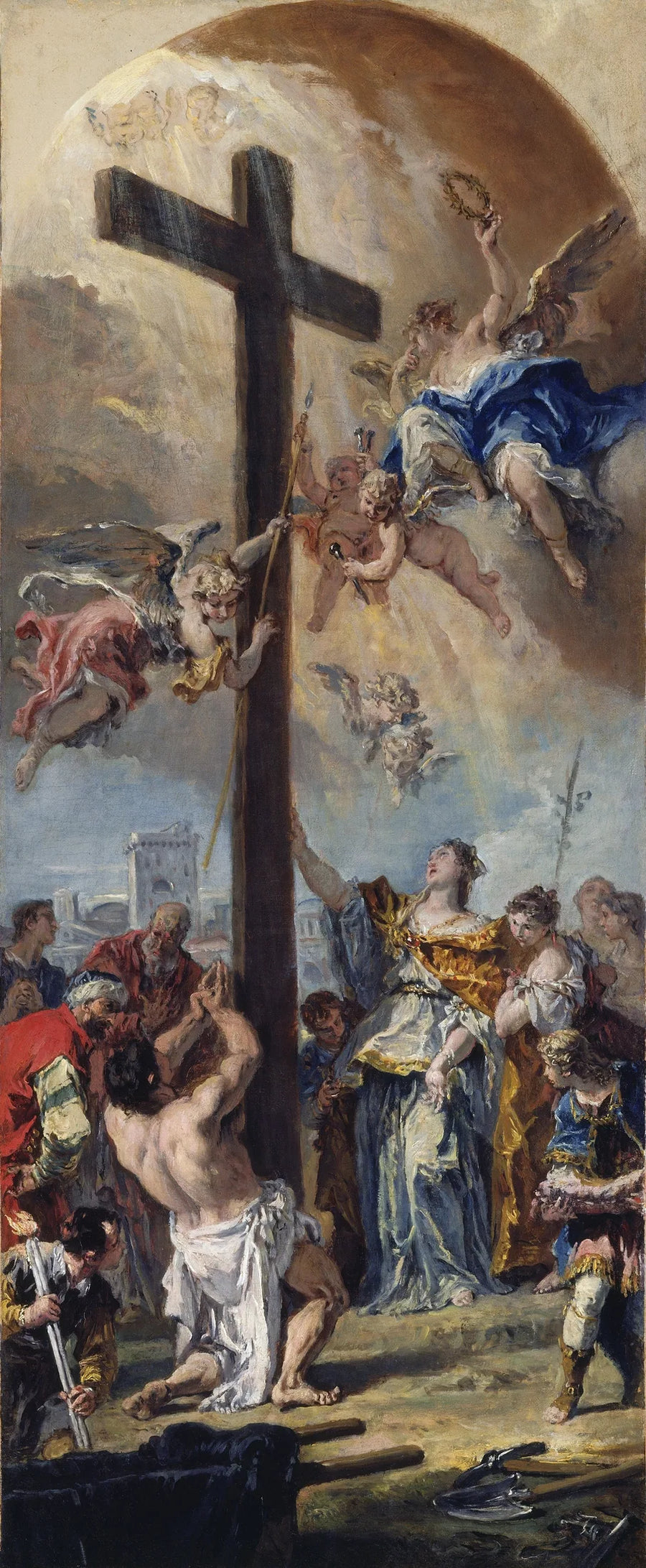 Die Erhebung des Heiligen Kreuzes - Sebastiano Ricci